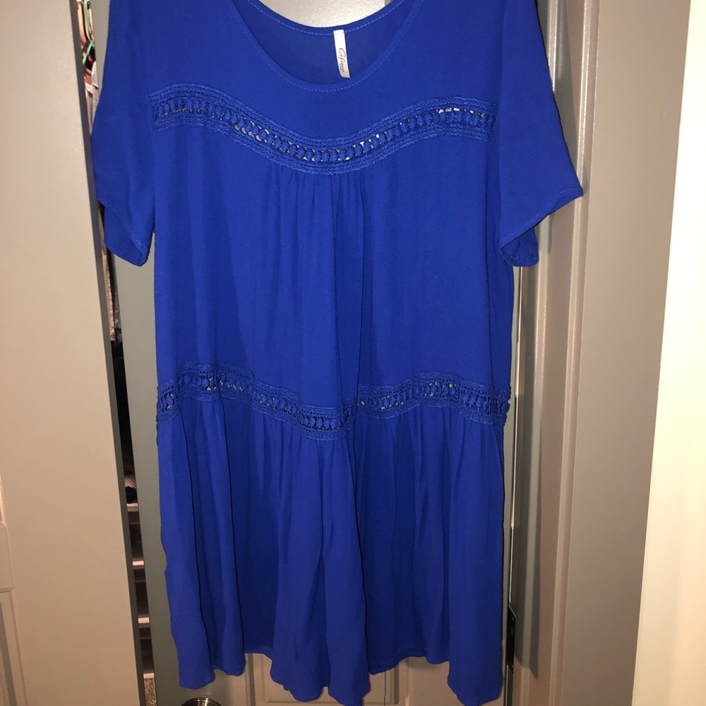 Royal blue dress
